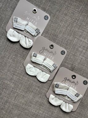 3 Pair of Goumi Mitts for Baby Organic NWT Petite 3-6lb